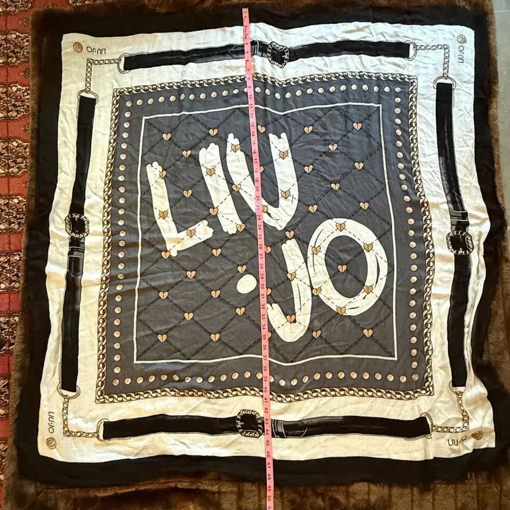 Liu Jo HUGE 49” Square Ultra Lightweight Scarf in‎ PRISTINE CONDITION